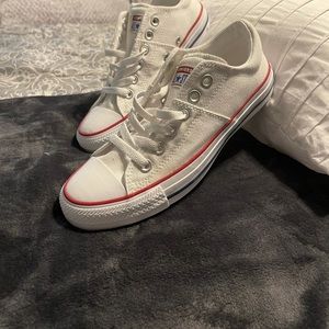 Converse all stars white and red brand new